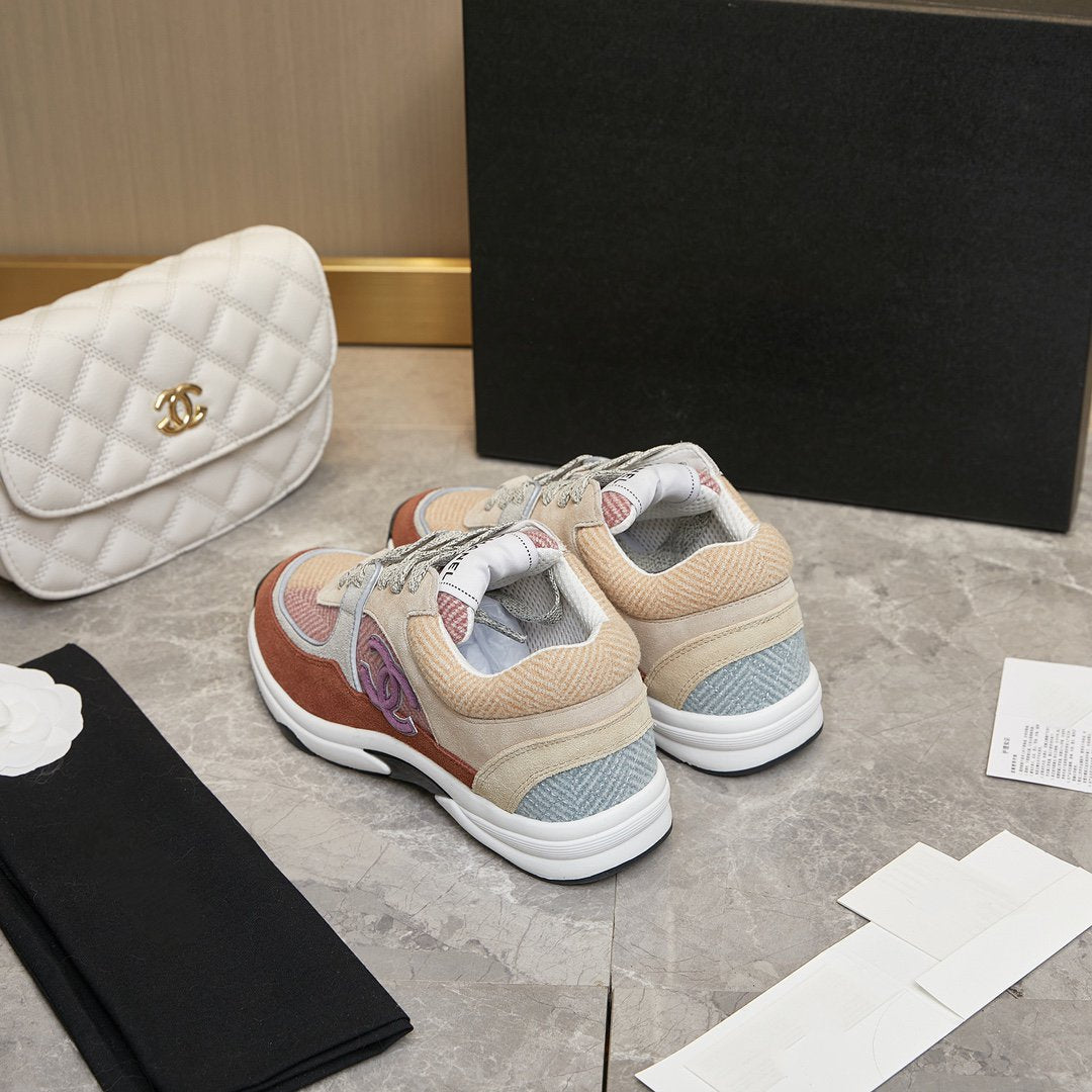 CC TRAINER TRIPLE PINK BROWN SUEDE