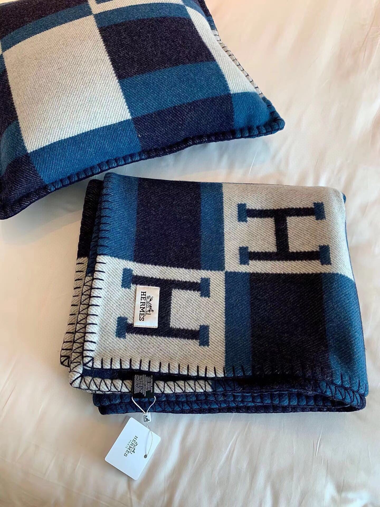 BLANKET 170 CM IN COLORFUL WOOL AND CASHMERE 689475