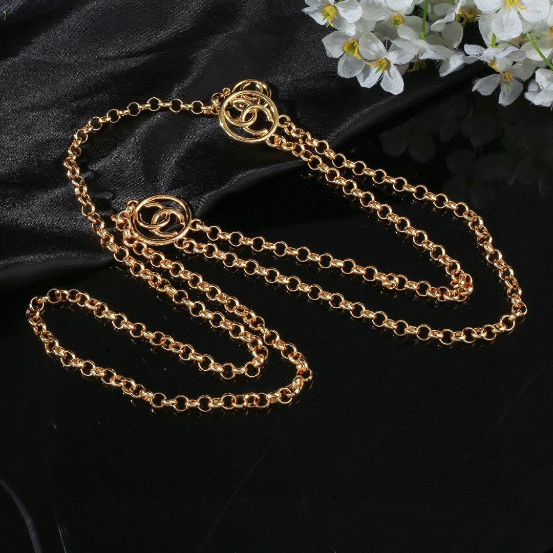 CHANEL 25S CHAIN BELT IN GOLD METAL 615892