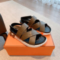 HM ELECTRIC SANDAL CEDAR CALFSKIN