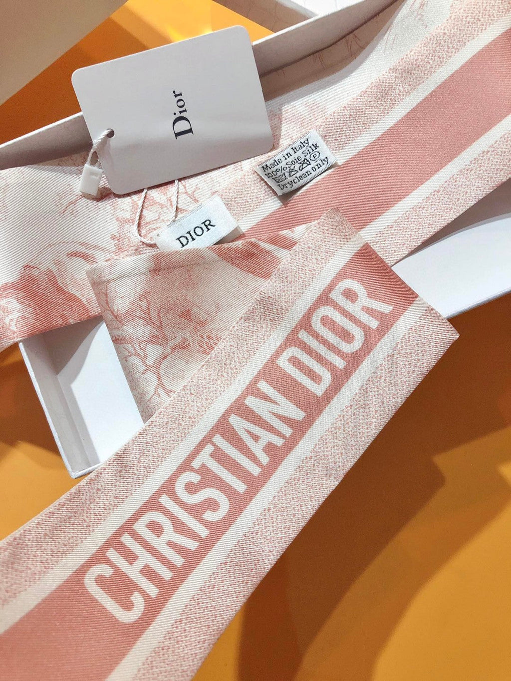 DIOR 26S SCARF 105CM IN SILK 311648