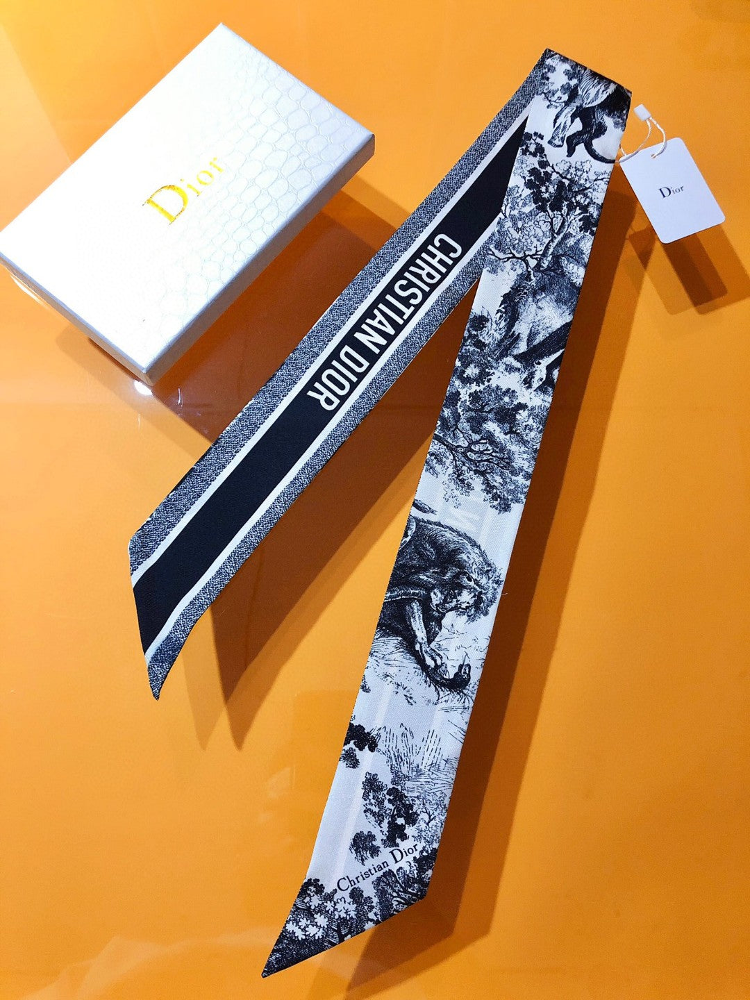 DIOR 26S SCARF 105CM IN SILK 311649