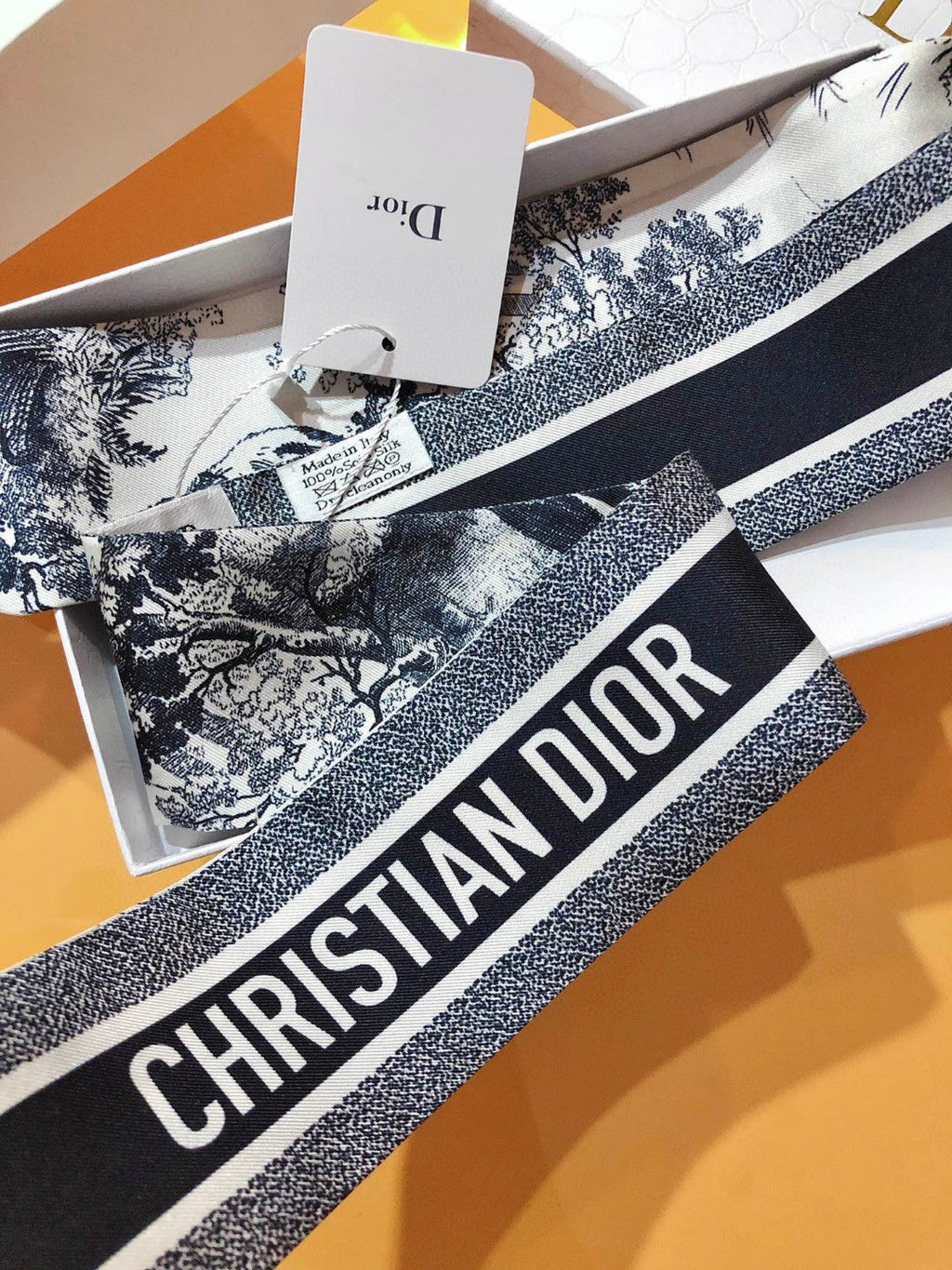 DIOR 26S SCARF 105CM IN SILK 311649