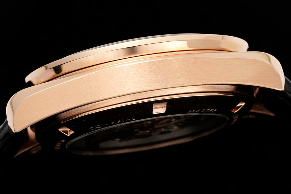 SPEEDMASTER MOONWATCH PROFESSIONAL 42 MM ROSE GOLD CASE ON BLACK LEATHER STRAP