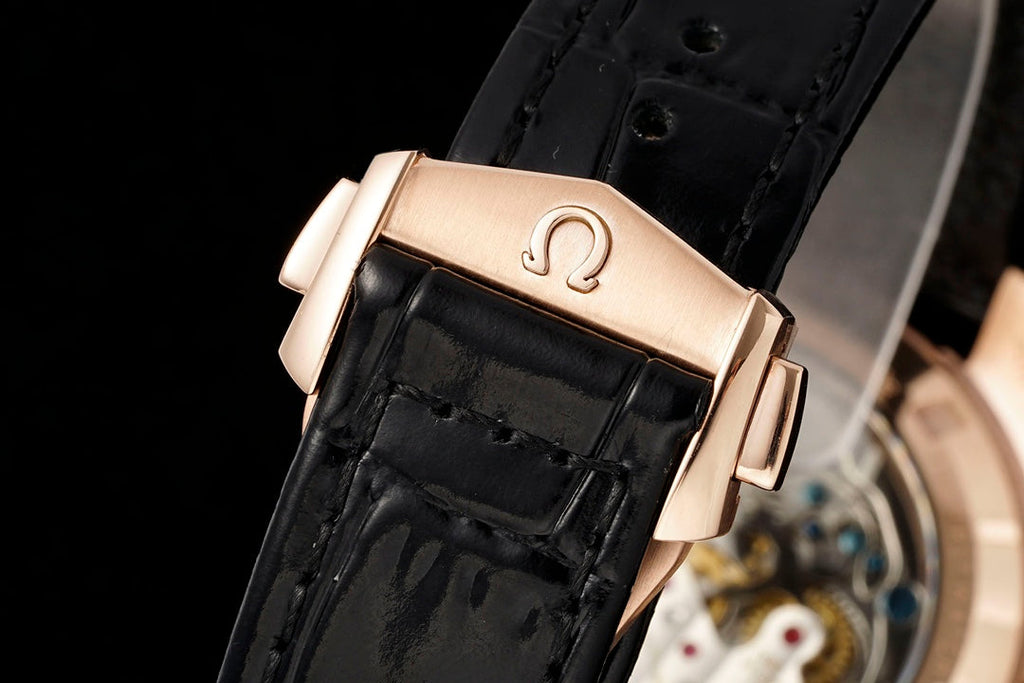 SPEEDMASTER MOONWATCH PROFESSIONAL 42 MM ROSE GOLD CASE ON BLACK LEATHER STRAP