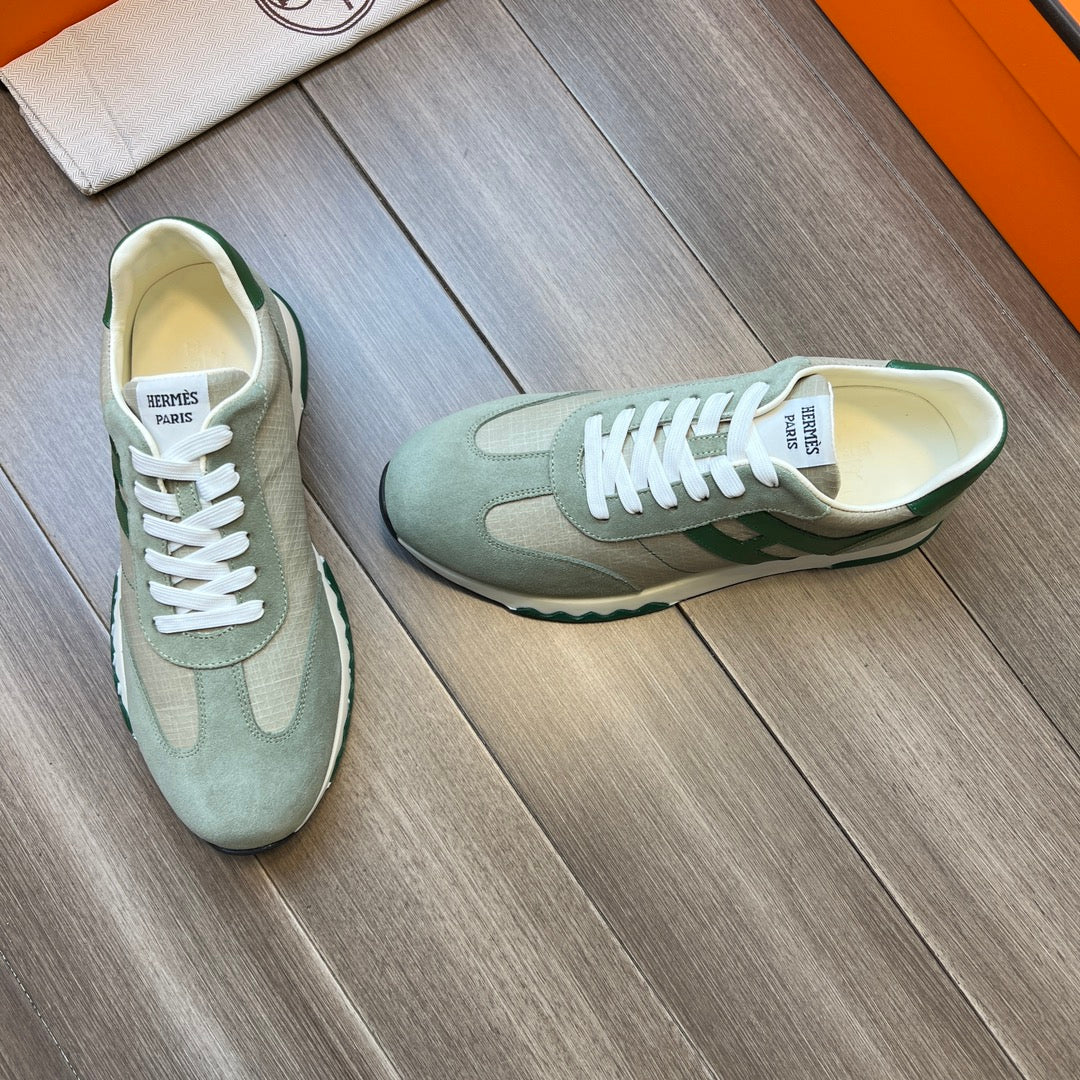 HM TRAIL SNEAKER STONE AND LIGHT GRAY CANVAS