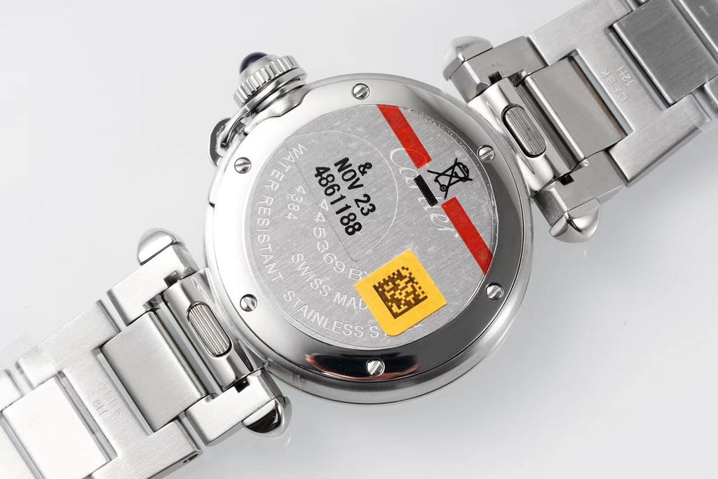 PASHA DE CARTIER WATCH SILVER CASE 30 MM