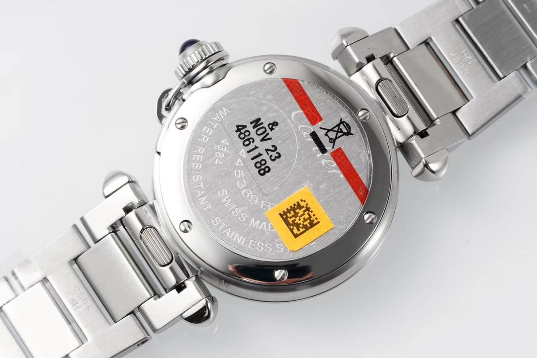 PASHA DE CARTIER WATCH SILVER CASE 30 MM