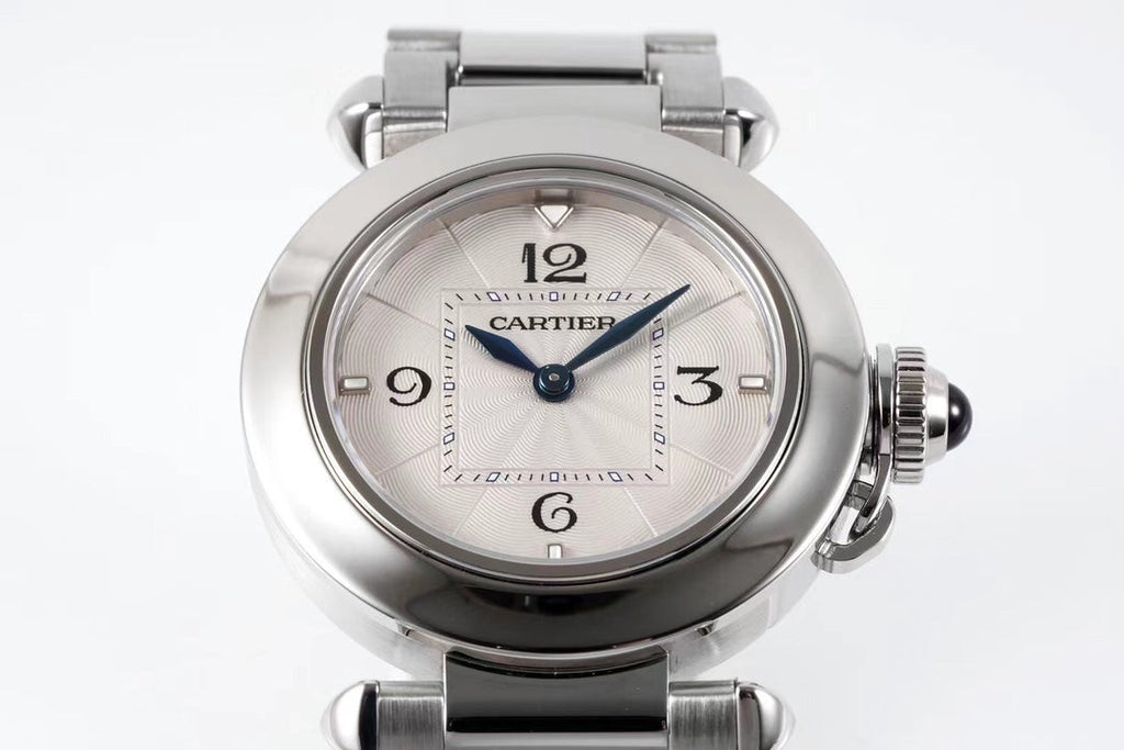 PASHA DE CARTIER WATCH SILVER CASE 30 MM