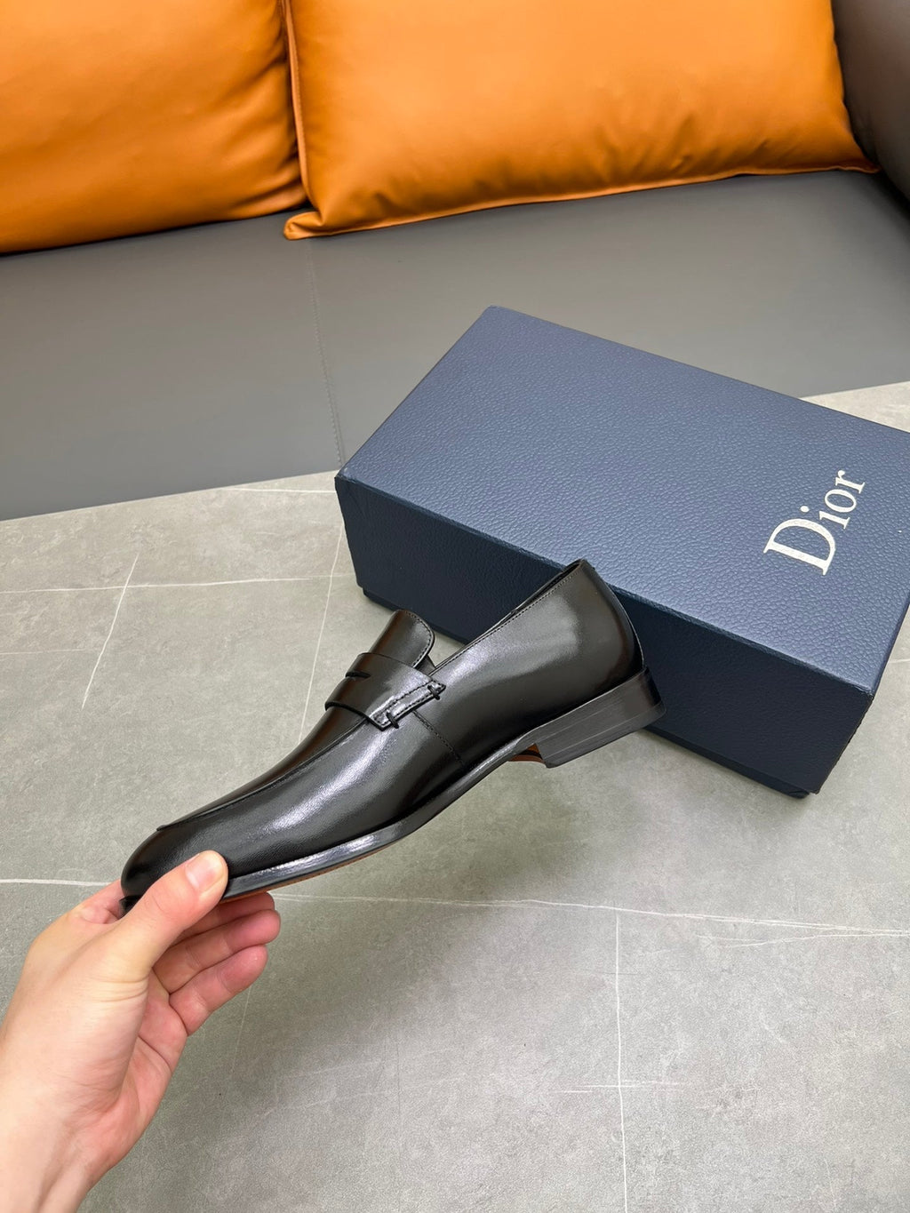 CD GRANVILLE LOAFER BLACK POLISHED CALFSKIN