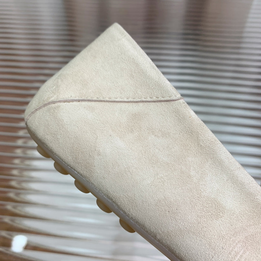 LP DOT SOLE WALK LOAFERS CREAMY WHITE SUEDE