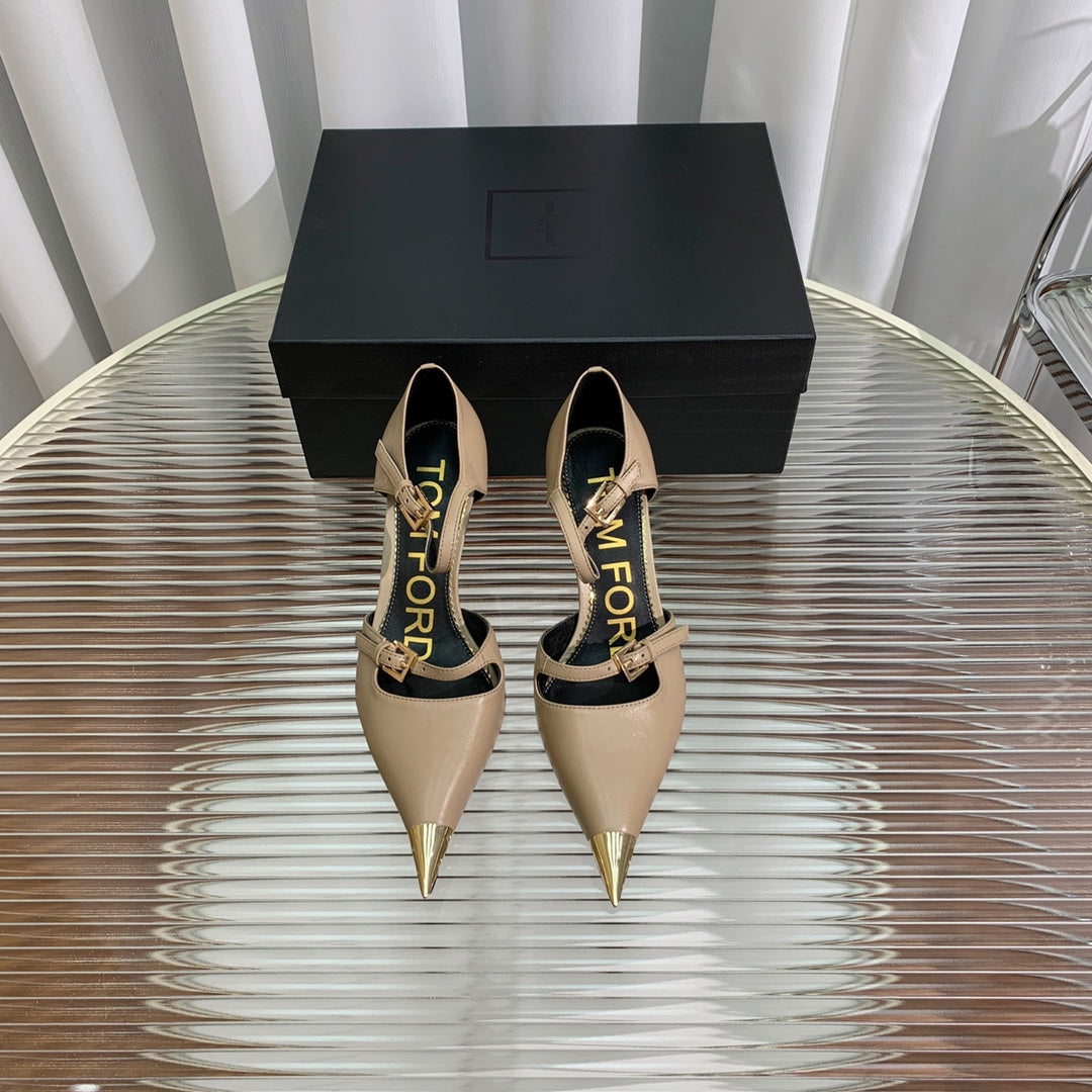 MARY JANE PUMP 7 CM IN PEANUT BROWN CALFSKIN