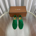 LP SUMMER WALK TASSELS LOAFERS DARK GREEN SUEDE