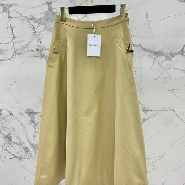 VALENTINO 26S A-LINE MIDI SKIRT 333
