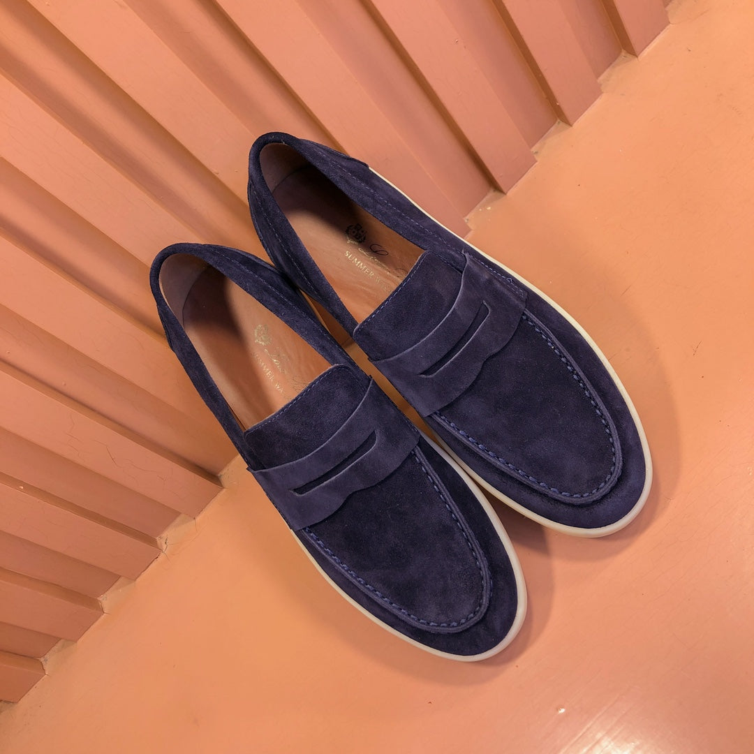 LP RETRO SUMMER WALK LOAFERS DENIM SUEDE