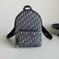 SMALL BACKPACK 32 BLUE OBLIQUE JACQUARD