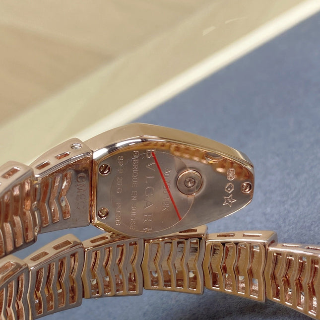 SERPENTI JEWELRY ALL ROSE GOLD WITH DIAMOND WHITE DIAL