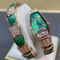 SERPENTI JEWELRY ROSE GOLD WITH DIAMOND CASE GREEN DIAL