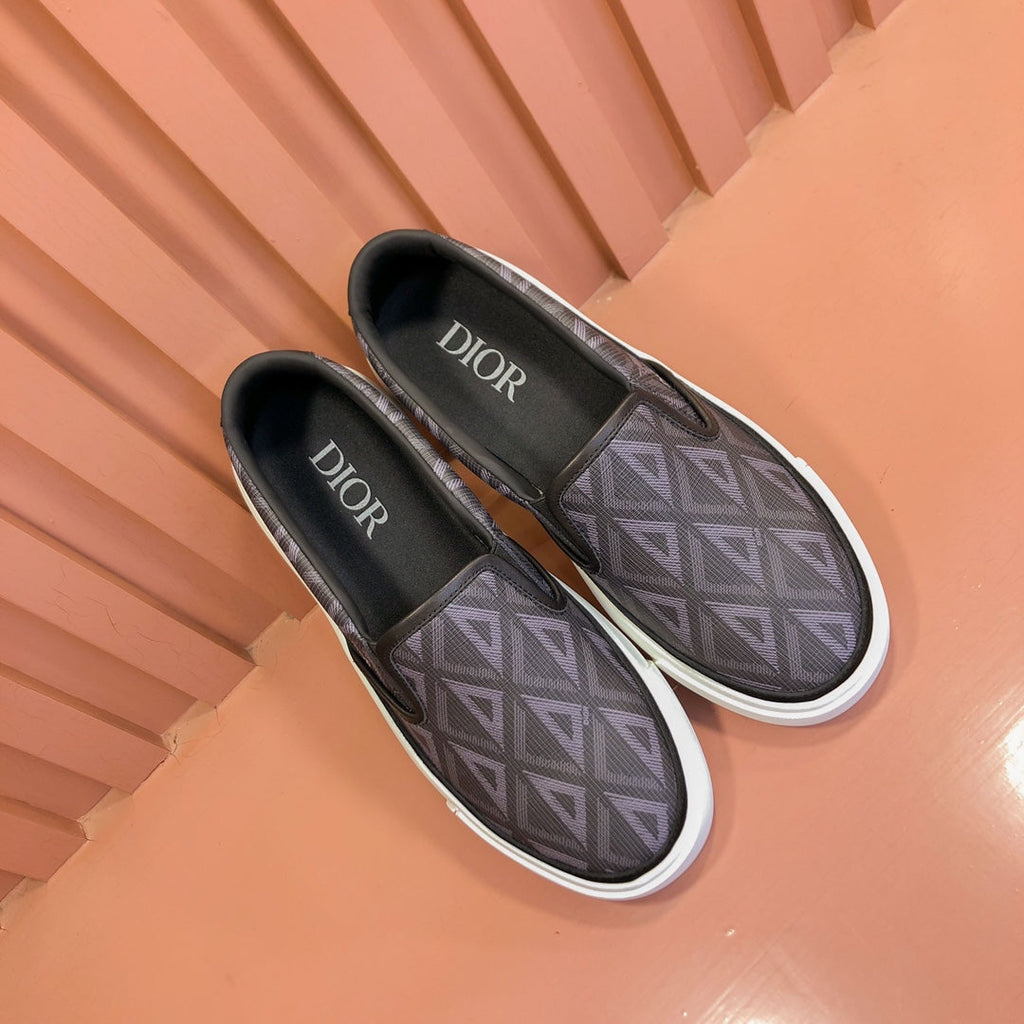 CD B101 DIAMOND LOAFER ASH AND PURPLE CANVAS