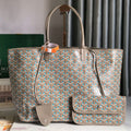 SAINT LOUIS PM 34 IN GREY MIX BLUE GOYARDINE CANVAS AND CALFSKIN