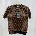 FENDI 26S SHORT SLEEVE KNIT T-SHIRT 126