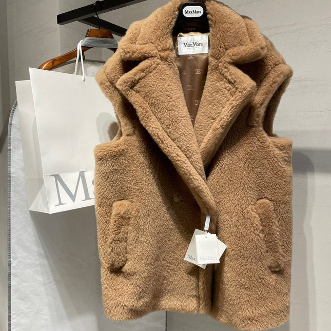 MAX MARA 25S SLEEVELESS TEDDY VEST 89550