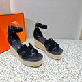 ELDA ESPADRILLE 80 BLACK SUEDE