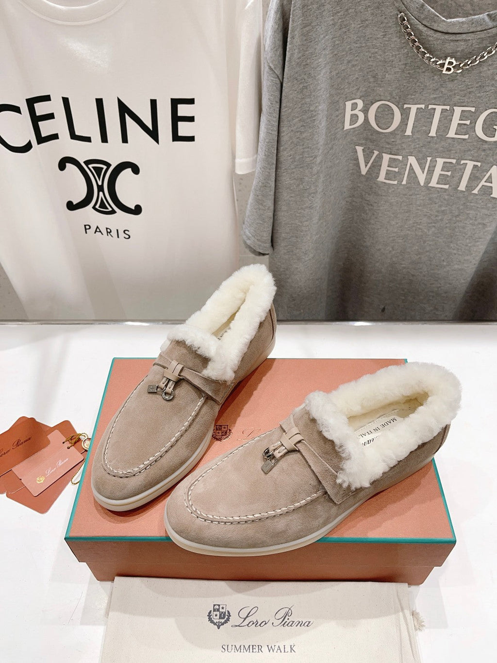 LP SUMMER CHARMS WALK LOAFERS PEANUT FLEECE