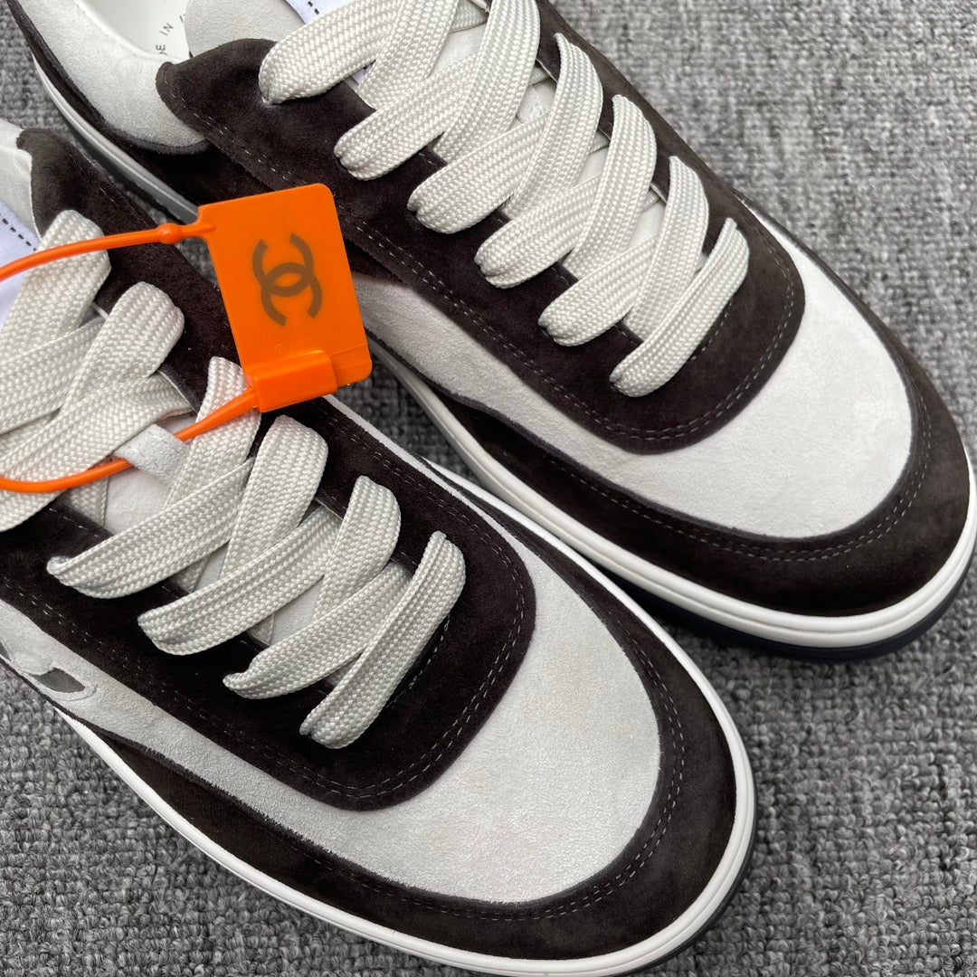 CC TRAINERS WHITE BLACK SUEDE