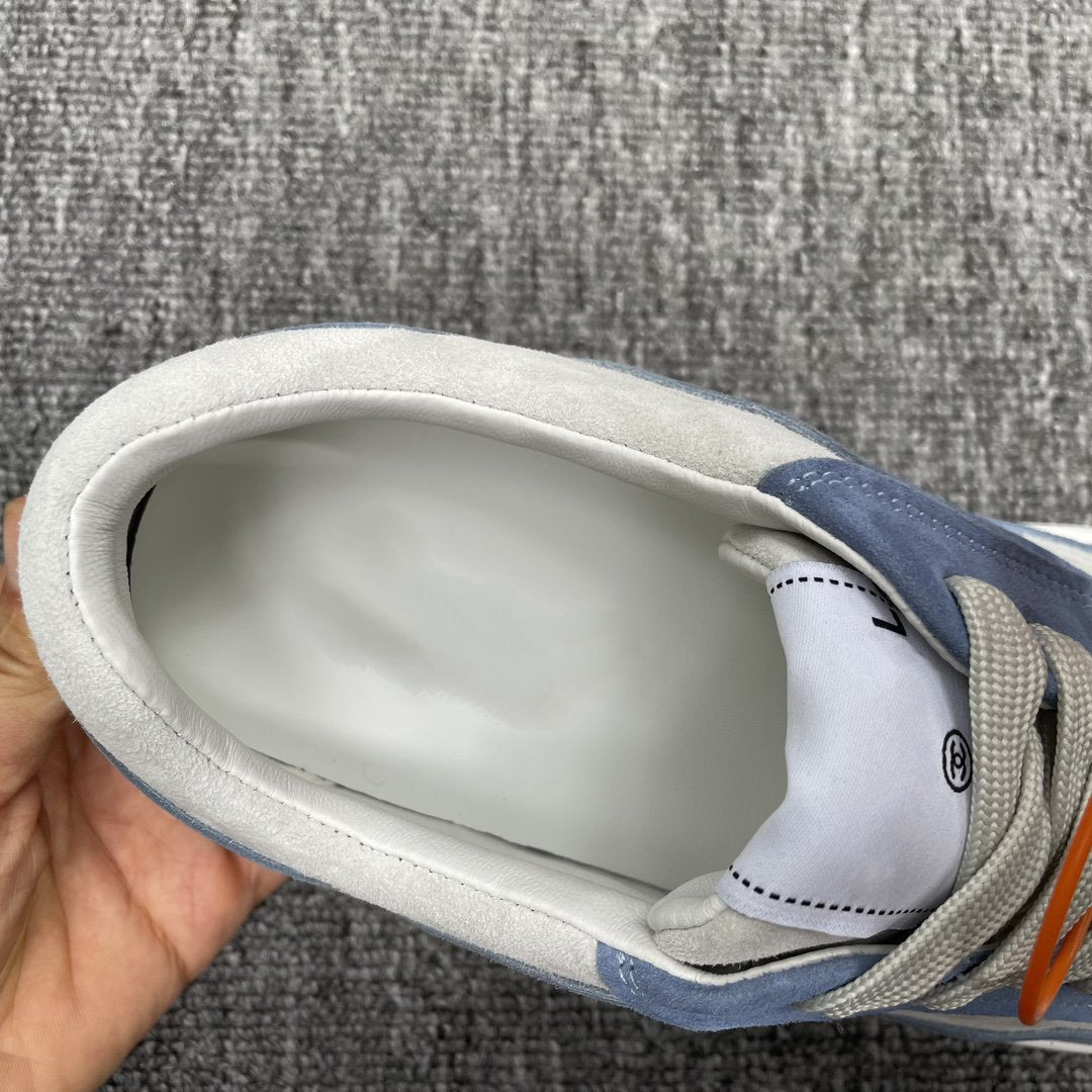 CC TRAINERS WHITE BLUE SUEDE
