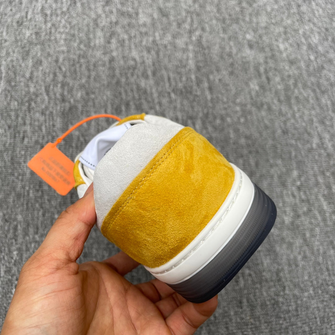 CC TRAINERS WHITE YELLOW SUEDE