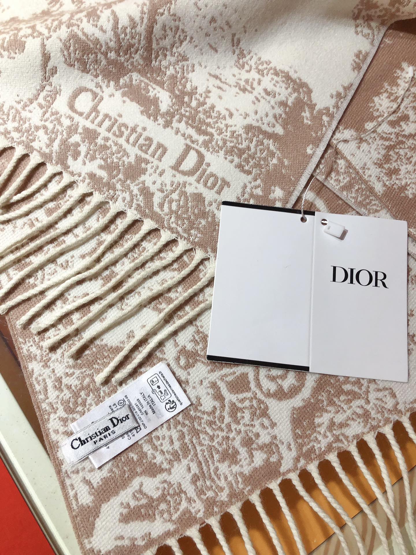 DIOR 26S SCARF 200CM IN CASHMERE 123456