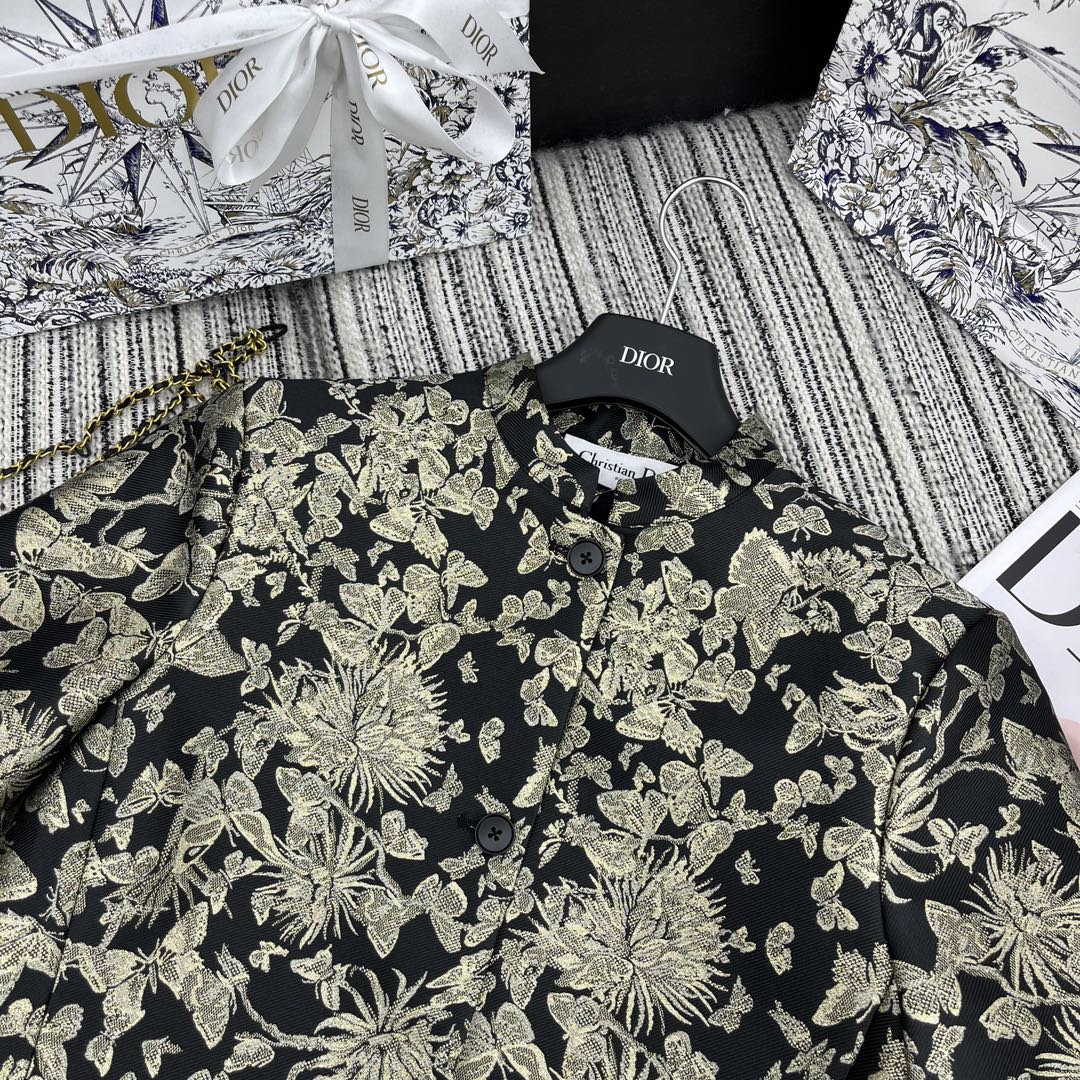DIOR 25S CROPPED JACQUARD JACKET 796