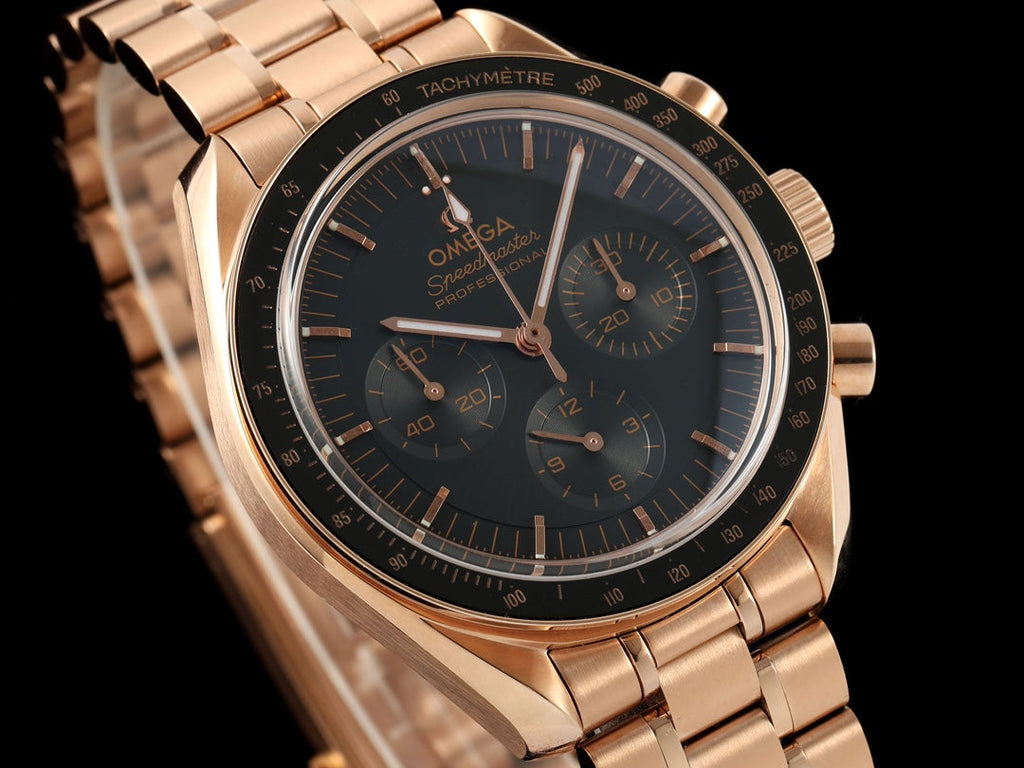 SPEEDMASTER 42 MM ROSE GOLD CASE WITH BLACK DIAL