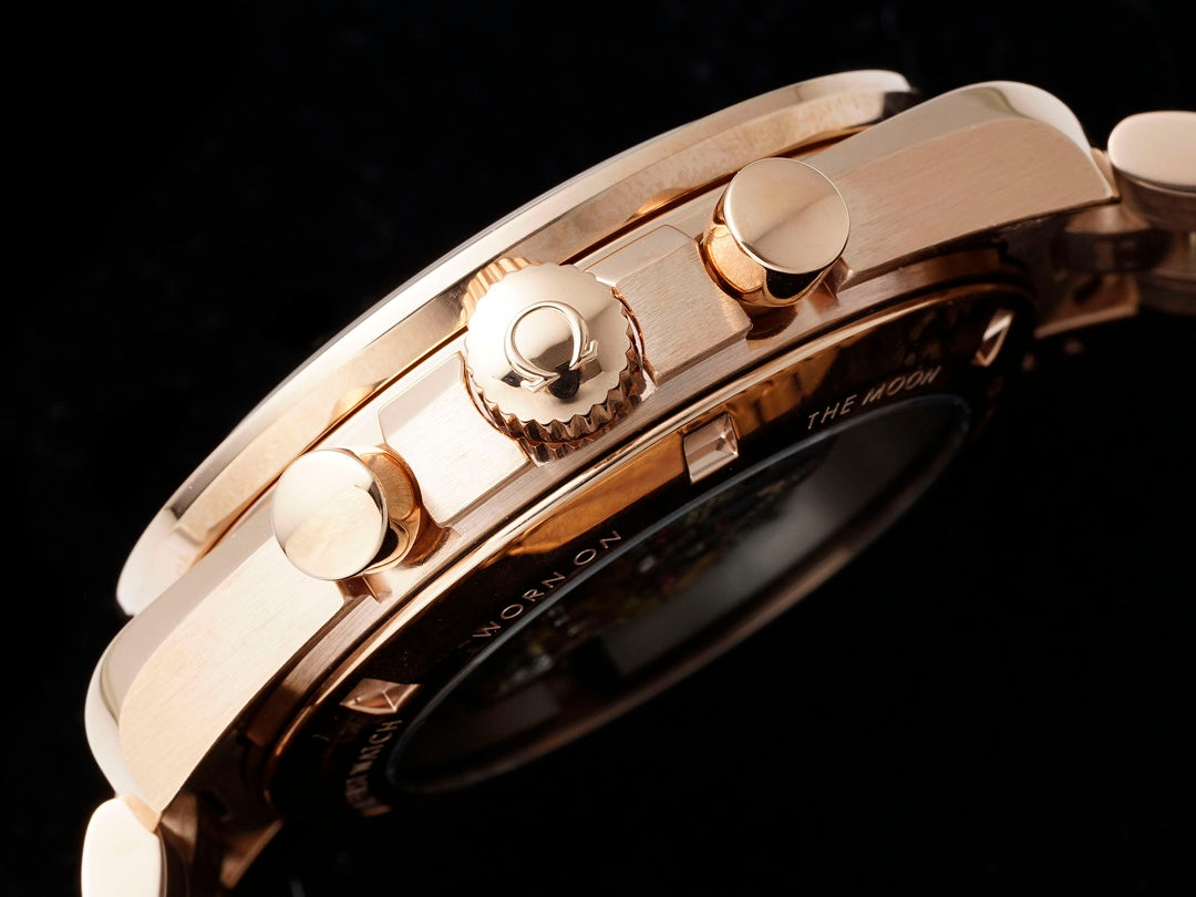 SPEEDMASTER 42 MM ROSE GOLD CASE WITH BLACK DIAL