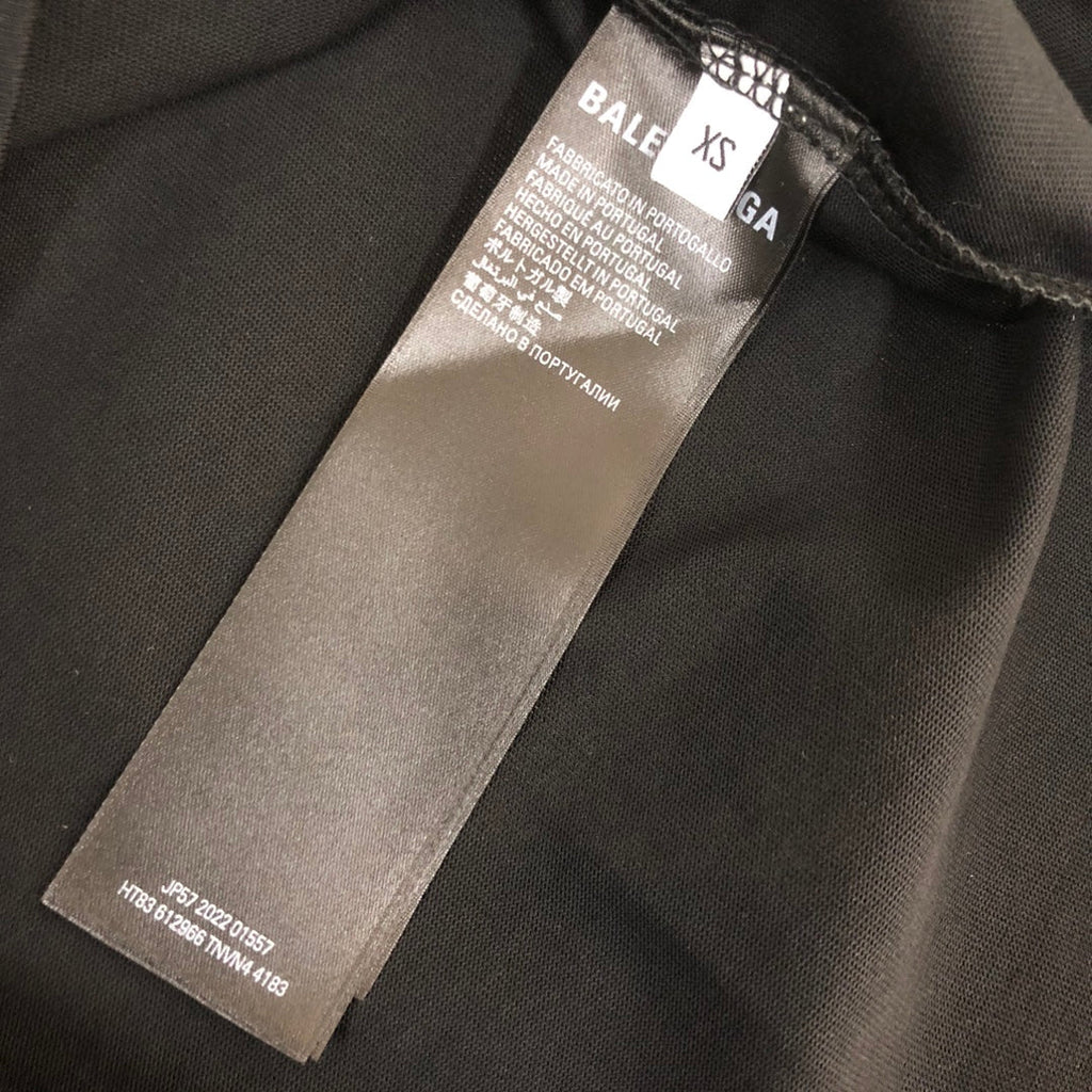 BALENCIAGA POLITICAL CAMPAIGN LOGO T-SHIRT IN BLACK