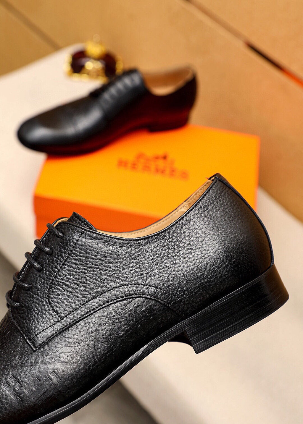 HM BALLY SCRIVANI HANDPAINTED BLACK CALFSKIN