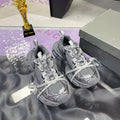 3XL SNEAKER IN ALL GRAY MESH AND POLYURETHANE