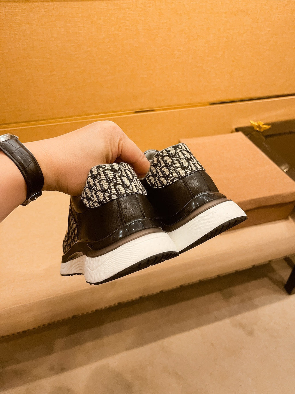 CD SALVATORE FERRAGAMO SNEAKER BLACK JACQUARD
