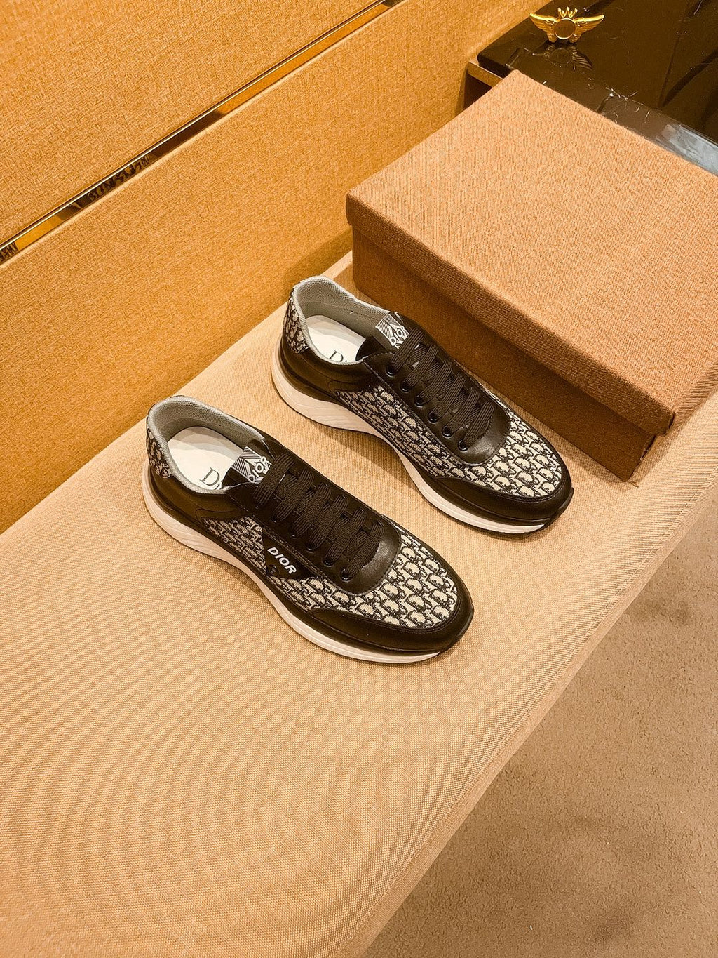 CD SALVATORE FERRAGAMO SNEAKER BLACK JACQUARD