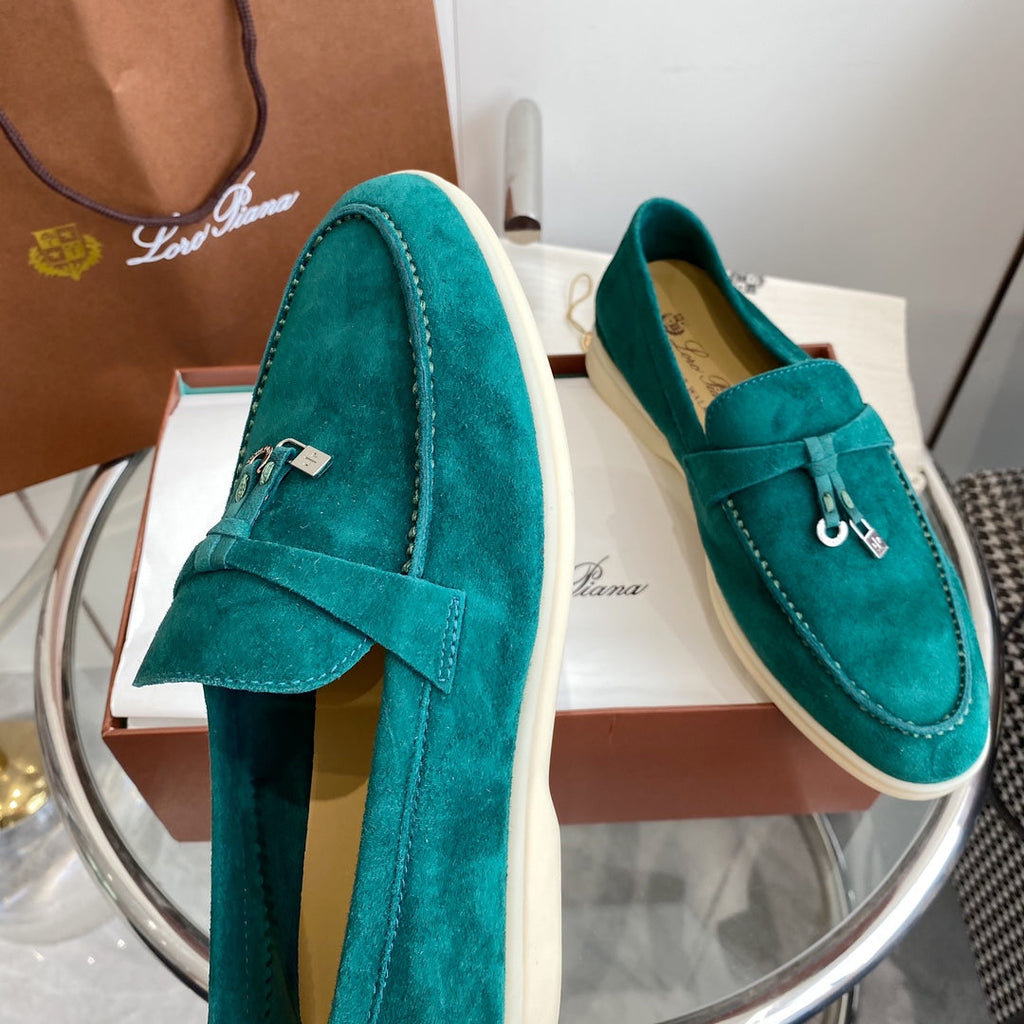 LP SUMMER CHARMS WALK LOAFERS TEAL SUEDE