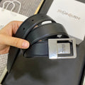 YSL 25S BELT 30 MM IN BLACK CALFSKIN 548092