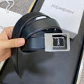 YSL 25S BELT 30 MM IN BLACK CALFSKIN 548095