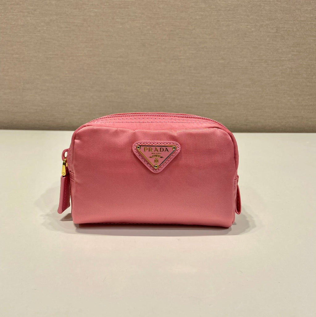 PRADA 26S HANDBAG 12 IN PINK NYLON