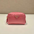 PRADA 26S HANDBAG 12 IN PINK NYLON