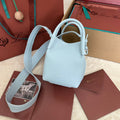 MICRO BALE BAG IN LIGHT BLUE CALFSKIN