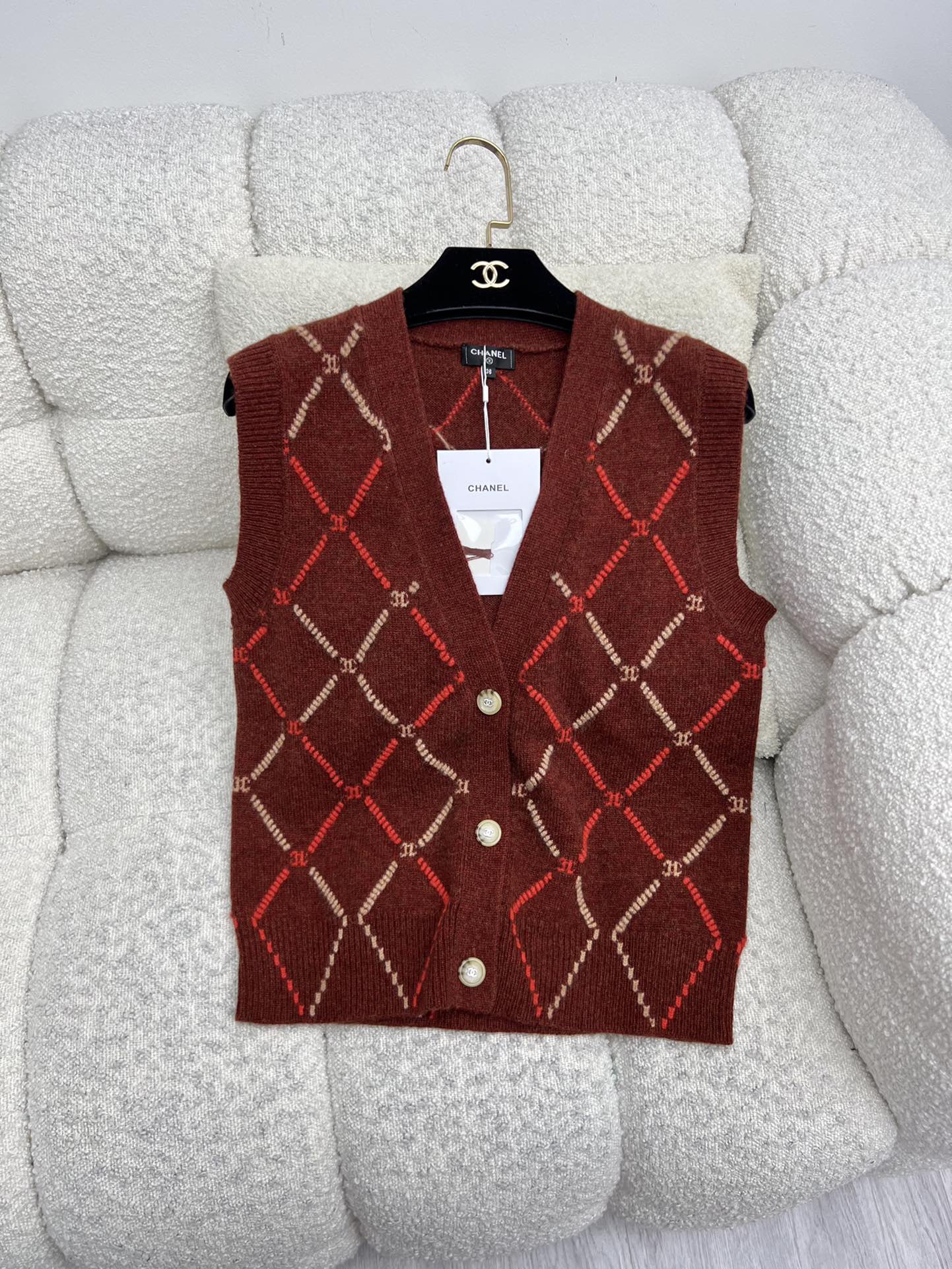 CHANEL 25S SET KNIT VEST STYLE 256