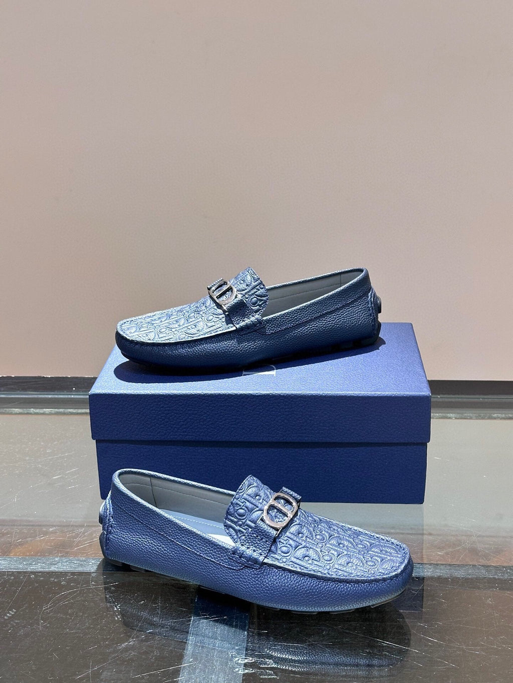CD ODÉON LOAFER COBALT CALFSKIN