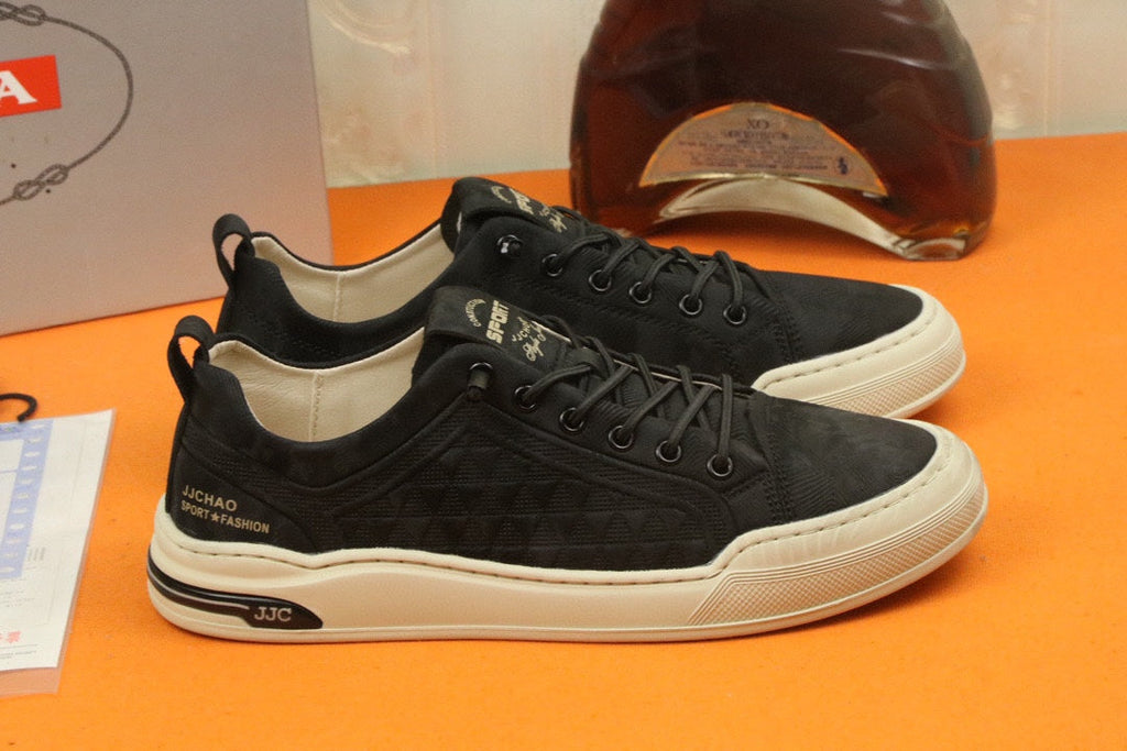PRA SNEAKER IN BLACK CARO SUEDE CALFSKIN