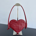SOLSTICE HEART SHAPE 22 IN LIPSTICK RED LAMBSKIN
